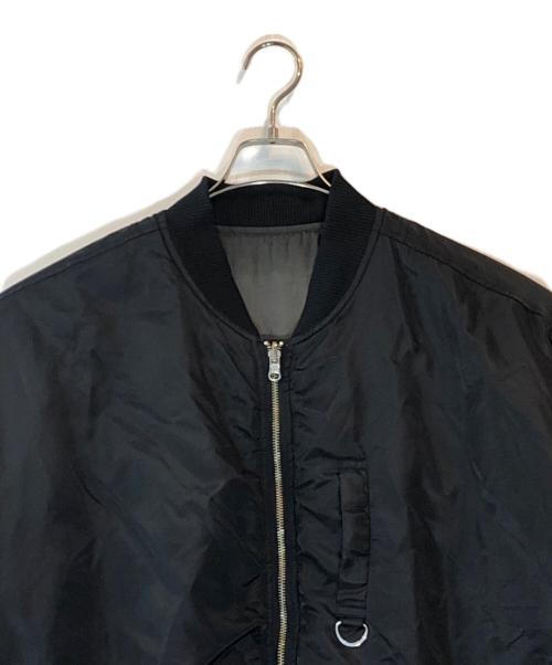 MAISON SPECIAL（メゾンスペシャル）MAISON SPECIAL (メゾンスペシャル) リバーシブルナイロンオーバーMA-1 ブラック サイズ:FREEの古着・服飾アイテム