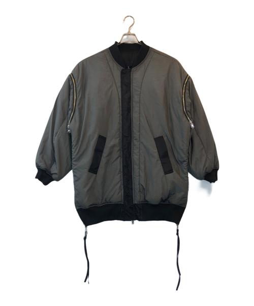 MAISON SPECIAL（メゾンスペシャル）MAISON SPECIAL (メゾンスペシャル) リバーシブルナイロンオーバーMA-1 ブラック サイズ:FREEの古着・服飾アイテム