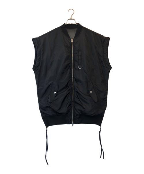 MAISON SPECIAL（メゾンスペシャル）MAISON SPECIAL (メゾンスペシャル) リバーシブルナイロンオーバーMA-1 ブラック サイズ:FREEの古着・服飾アイテム