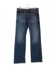 DSQUARED2（ディースクエアード）の古着「Dsquared² DC DC Leather Pocket & Frog Buttons Jeans」｜インディゴ