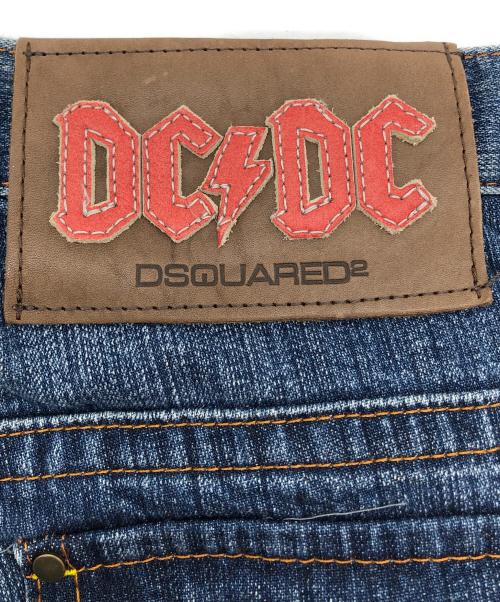 DSQUARED2（ディースクエアード）DSQUARED2 (ディースクエアード) Dsquared² DC DC Leather Pocket & Frog Buttons Jeans インディゴ サイズ:50の古着・服飾アイテム