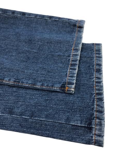 DSQUARED2（ディースクエアード）DSQUARED2 (ディースクエアード) Dsquared² DC DC Leather Pocket & Frog Buttons Jeans インディゴ サイズ:50の古着・服飾アイテム