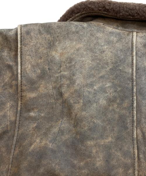 USED（USED）USED (USED) パッチ付きフライトジャケット ブラウン サイズ:下記参照の古着・服飾アイテム