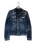 DSQUARED2（ディースクエアード）の古着「paint denim jacket」｜インディゴ