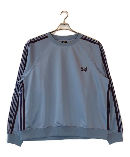 Needles（ニードルズ）Needles (ニードルズ) Track Crew Neck Shirt - Poly Smooth ブルー サイズ:Lの古着・服飾アイテム