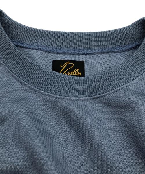 Needles（ニードルズ）Needles (ニードルズ) Track Crew Neck Shirt - Poly Smooth ブルー サイズ:Lの古着・服飾アイテム