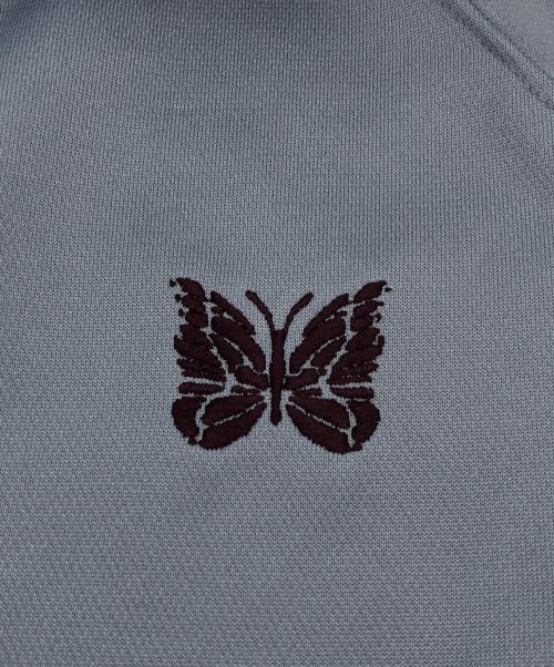 Needles（ニードルズ）Needles (ニードルズ) Track Crew Neck Shirt - Poly Smooth ブルー サイズ:Lの古着・服飾アイテム