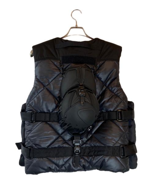 JUNYA WATANABE COMME des GARCONS MAN PINK（ジュンヤワタナベ コムデギャルソンマン ピンク）JUNYA WATANABE COMME des GARCONS MAN PINK (ジュンヤワタナベ コムデギャルソンマン ピンク) INNERRAUM (インナーラム) ダウンベスト ブラック サイズ:Lの古着・服飾アイテム