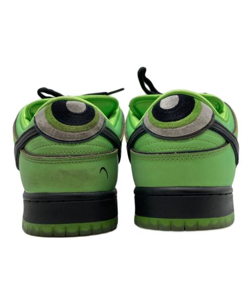 NIKE（ナイキ）NIKE (ナイキ) THE POWERPUFF GIRLS (パワーパフガールズ) SB DUNK LOW PRO QS BUTTERCUP グリーン サイズ:US9の古着・服飾アイテム