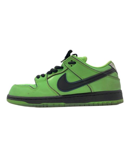 NIKE（ナイキ）NIKE (ナイキ) THE POWERPUFF GIRLS (パワーパフガールズ) SB DUNK LOW PRO QS BUTTERCUP グリーン サイズ:US9の古着・服飾アイテム