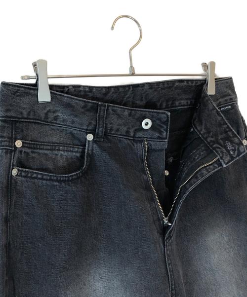 10(yll) seconds solution（アイディル）10(yll) seconds solution (アイディル) デニムパンツ ブラック サイズ:MEDIUMの古着・服飾アイテム