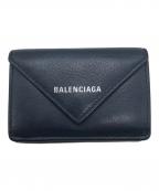 BALENCIAGAバレンシアガ）の古着「ペーパー ミニ ウォレット（PAPIER MINI WALLET）」｜ネイビー