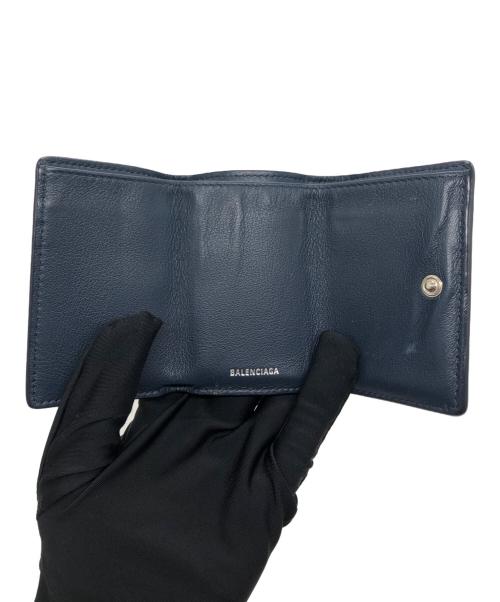 BALENCIAGA（バレンシアガ）BALENCIAGA (バレンシアガ) ペーパー ミニ ウォレット（PAPIER MINI WALLET） ネイビー サイズ:下記参照の古着・服飾アイテム