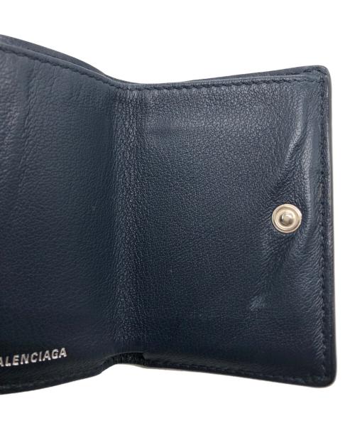 BALENCIAGA（バレンシアガ）BALENCIAGA (バレンシアガ) ペーパー ミニ ウォレット（PAPIER MINI WALLET） ネイビー サイズ:下記参照の古着・服飾アイテム