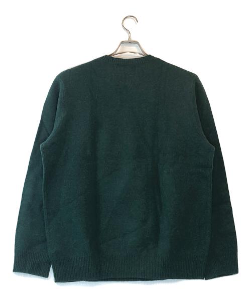 POLO COUNTRY（ポロカントリー）POLO COUNTRY (ポロカントリー) ウールアルパカ クルーネックニット グリーン サイズ:Lの古着・服飾アイテム