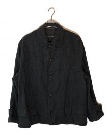 COMME des GARCONS HOMME PLUS（コムデギャルソンオムプリュス）の古着「裁ち切り カー コート」｜グレー