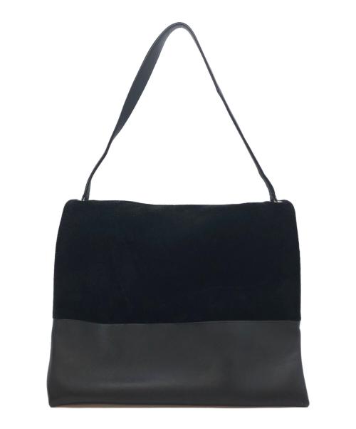 CELINE（セリーヌ）CELINE (セリーヌ) オールソフト スウェード切替ワンショルダーバッグ ブラックの古着・服飾アイテム