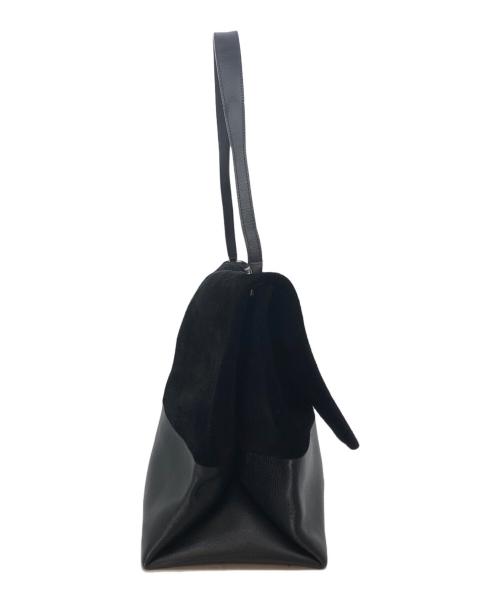 CELINE（セリーヌ）CELINE (セリーヌ) オールソフト スウェード切替ワンショルダーバッグ ブラックの古着・服飾アイテム