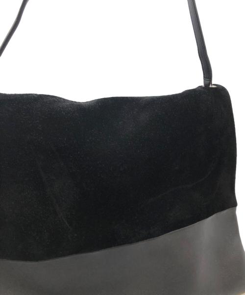 CELINE（セリーヌ）CELINE (セリーヌ) オールソフト スウェード切替ワンショルダーバッグ ブラックの古着・服飾アイテム