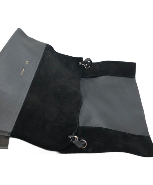 CELINE（セリーヌ）CELINE (セリーヌ) オールソフト スウェード切替ワンショルダーバッグ ブラックの古着・服飾アイテム