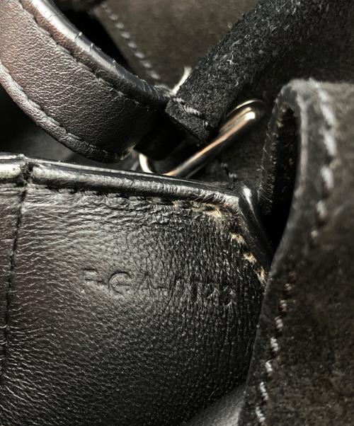 CELINE（セリーヌ）CELINE (セリーヌ) オールソフト スウェード切替ワンショルダーバッグ ブラックの古着・服飾アイテム