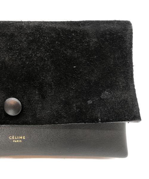 CELINE（セリーヌ）CELINE (セリーヌ) オールソフト スウェード切替ワンショルダーバッグ ブラックの古着・服飾アイテム