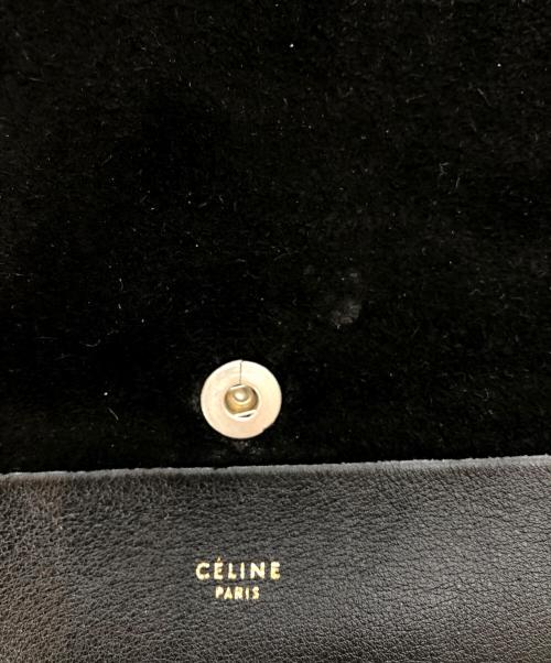 CELINE（セリーヌ）CELINE (セリーヌ) オールソフト スウェード切替ワンショルダーバッグ ブラックの古着・服飾アイテム