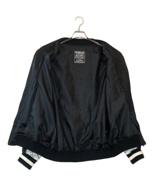 Hysteric Glamour（ヒステリックグラマー）Hysteric Glamour (ヒステリックグラマー) LOVE MAKER刺繍 スカジャン ブラック サイズ:X-Largeの古着・服飾アイテム