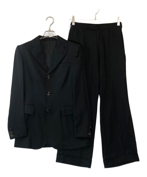 Jean Paul Gaultier FEMME（ジャンポールゴルチエ フェム）Jean Paul Gaultier FEMME (ジャンポールゴルチエ フェム) シルク混3Bセットアップ ブラック サイズ:40の古着・服飾アイテム