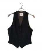 Jean Paul Gaultier hommeジャンポールゴルチェオム）の古着「ストライプジレ」｜ブラック