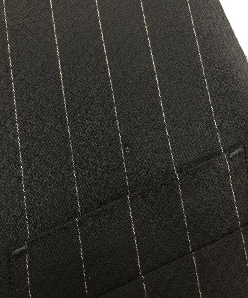 Jean Paul Gaultier homme（ジャンポールゴルチェオム）Jean Paul GAULTIER HOMME (ジャンポールゴルチェオム) ストライプジレ ブラック サイズ:48の古着・服飾アイテム