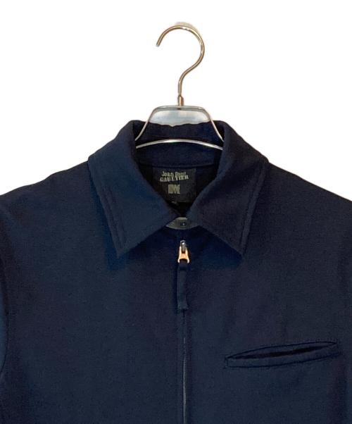 Jean Paul Gaultier homme（ジャンポールゴルチェオム）Jean Paul Gaultier homme (ジャンポールゴルチェオム) ジップロングコート ネイビー サイズ:48の古着・服飾アイテム