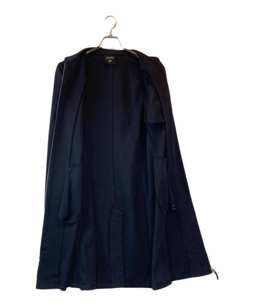 Jean Paul Gaultier homme（ジャンポールゴルチェオム）Jean Paul Gaultier homme (ジャンポールゴルチェオム) ジップロングコート ネイビー サイズ:48の古着・服飾アイテム