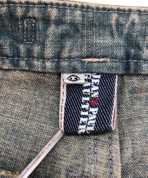 Jean Paul GAULTIER（ジャンポールゴルチェ）Jean Paul GAULTIER (ジャンポールゴルチェ) ラップスカートデニムパンツ インディゴ サイズ:40の古着・服飾アイテム