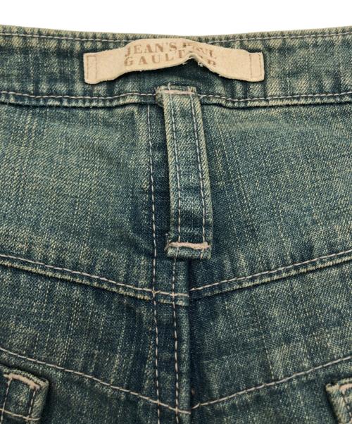 Jean Paul GAULTIER（ジャンポールゴルチェ）Jean Paul GAULTIER (ジャンポールゴルチェ) ラップスカートデニムパンツ インディゴ サイズ:40の古着・服飾アイテム