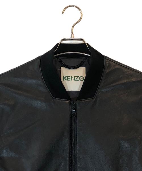KENZO（ケンゾー）KENZO (ケンゾー) レザージャケット ブラック サイズ:Sの古着・服飾アイテム