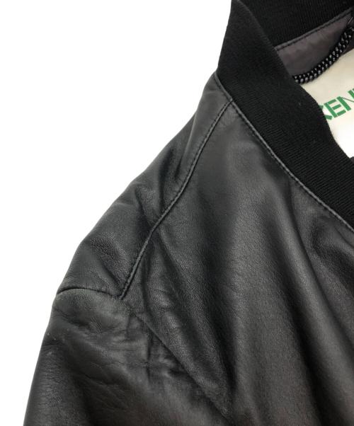 KENZO（ケンゾー）KENZO (ケンゾー) レザージャケット ブラック サイズ:Sの古着・服飾アイテム