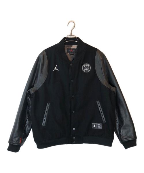 JORDAN（ジョーダン）JORDAN (ジョーダン) Paris Saint-Germain (パリサンジェルマン) Varsity Jacket ブラック サイズ:XLの古着・服飾アイテム