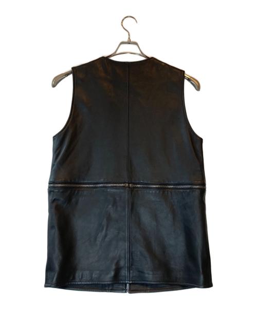 ballet ISAMU KATAYAMA BACKLASH（バレットイサムカタヤマバックラッシュ）ballet ISAMU KATAYAMA BACKLASH (バレットイサムカタヤマバックラッシュ) ラムレザーベスト ブラック サイズ:Freeの古着・服飾アイテム