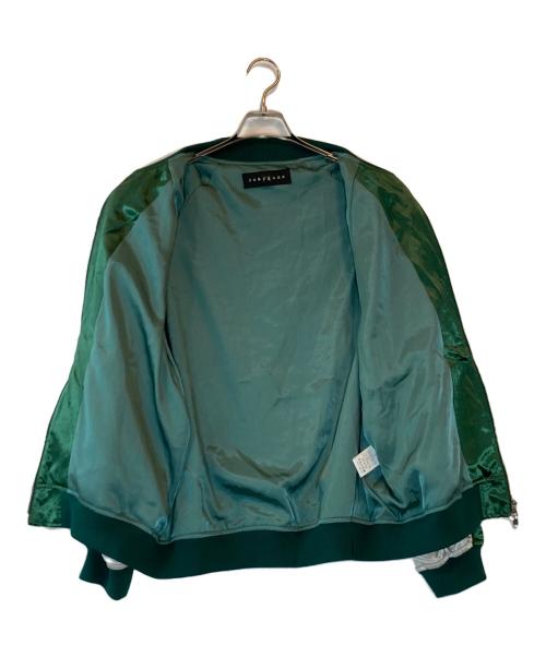 roarguns（ロアーガンズ）roarguns (ロアーガンズ) ROSE EMB SATIN JKT グリーン サイズ:3の古着・服飾アイテム