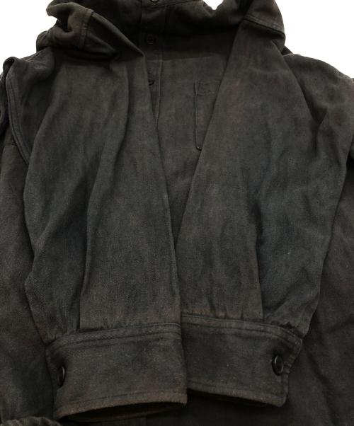 cornier（コルニエ）Cornier (コルニエ) シルクシャツ ブラック サイズ:Lの古着・服飾アイテム