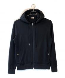MONCLER（モンクレール）の古着「MAGLIA CON CAPPUCCIO」｜ネイビー