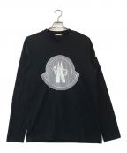 MONCLERモンクレール）の古着「T-SHIRT MANICA LUNGA L/S」｜ブラック