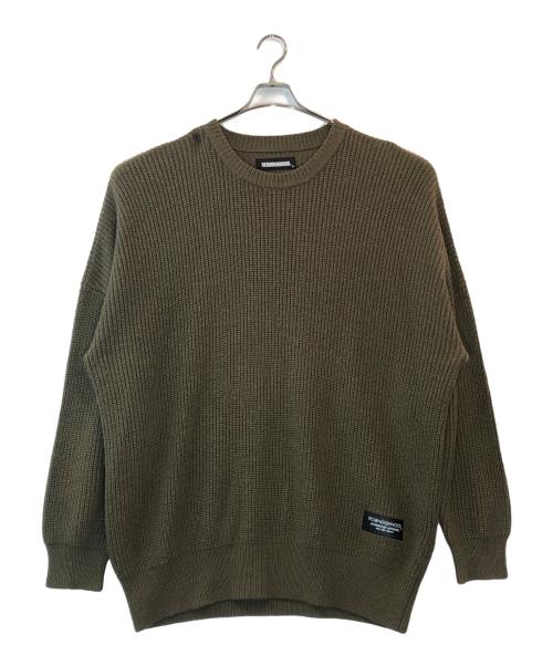 NEIGHBORHOOD（ネイバーフッド）NEIGHBORHOOD (ネイバーフッド) オーバーサイズクルーネックニット オリーブ サイズ:XLの古着・服飾アイテム