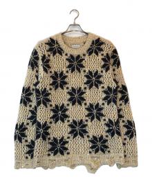 BED J.W. FORD（ベッドフォード）の古着「Snow Pattern Crew Neck Knit」｜マルチカラー