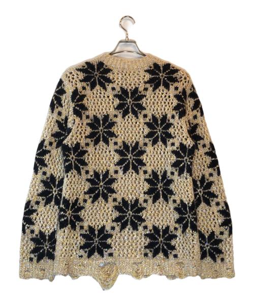 BED J.W. FORD（ベッドフォード）BED J.W. FORD (ベッドフォード) Snow Pattern Crew Neck Knit マルチカラーの古着・服飾アイテム
