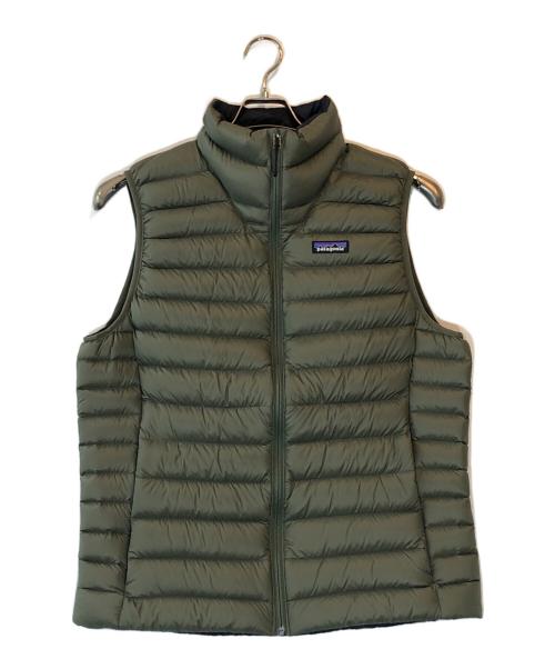 Patagonia（パタゴニア）Patagonia (パタゴニア) ダウン・セーター・ベスト カーキ サイズ:Mの古着・服飾アイテム