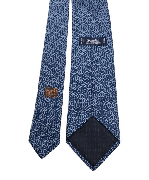 HERMES（エルメス）HERMES (エルメス) シルクネクタイ ネイビー サイズ:下記参照の古着・服飾アイテム