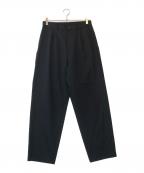 ATONエイトン）の古着「Wool Tropical Tapered Easy Pants」｜ブラック