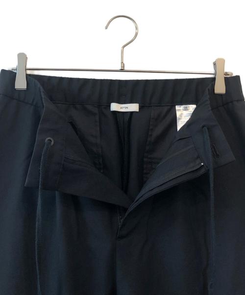 ATON（エイトン）ATON (エイトン) Wool Tropical Tapered Easy Pants ブラック サイズ:06の古着・服飾アイテム